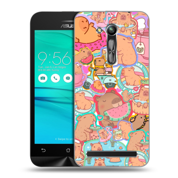 Силиконовый чехол на ASUS ZenFone Go 4.5 ZB452KG с принтом капибары