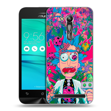 Силиконовый чехол на ASUS ZenFone Go 4.5 ZB452KG с принтом Рик и Морти Rick Morty
