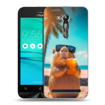 Силиконовый чехол на ASUS ZenFone Go 4.5 ZB452KG с принтом Капибара