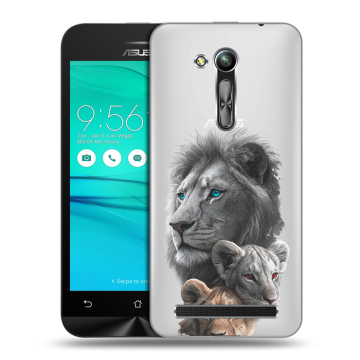 Силиконовый чехол на ASUS ZenFone Go 4.5 ZB452KG с принтом Львы