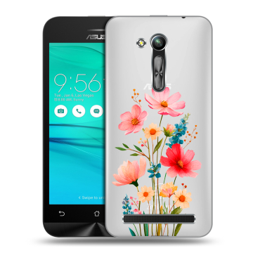 Силиконовый чехол на ASUS ZenFone Go 4.5 ZB452KG с принтом Цветы