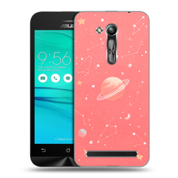 Силиконовый чехол на ASUS ZenFone Go 4.5 ZB452KG с принтом Розовый космос