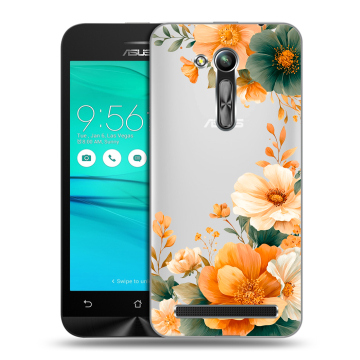 Силиконовый чехол на ASUS ZenFone Go 4.5 ZB452KG с принтом Цветы принт