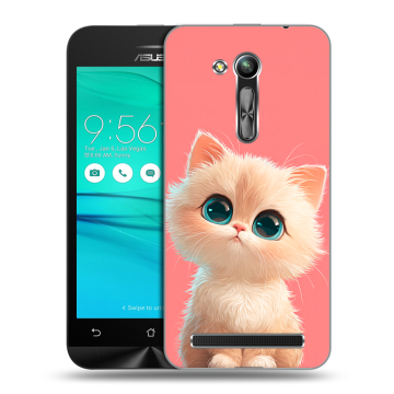 Силиконовый чехол на ASUS ZenFone Go 4.5 ZB452KG с принтом Розовый котенок