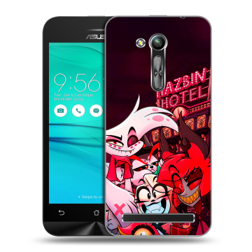 Силиконовый чехол на ASUS ZenFone Go 4.5 ZB452KG с принтом Hazbin Hotel Отель Хазбин