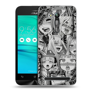 Силиконовый чехол на ASUS ZenFone Go 4.5 ZB452KG с принтом Ahegao Ахегао Аниме