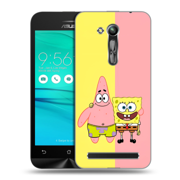 Силиконовый чехол на ASUS ZenFone Go 4.5 ZB452KG с принтом Спанч боб Спанчбоб