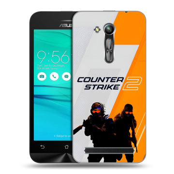 Силиконовый чехол на ASUS ZenFone Go 4.5 ZB452KG с принтом Counter Strike