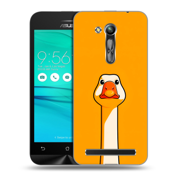 Силиконовый чехол на ASUS ZenFone Go 4.5 ZB452KG с принтом Смешная утка