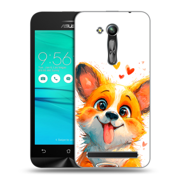 Силиконовый чехол на ASUS ZenFone Go 4.5 ZB452KG с принтом корги