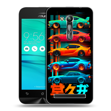Силиконовый чехол на ASUS ZenFone Go 4.5 ZB452KG с принтом машины тачки