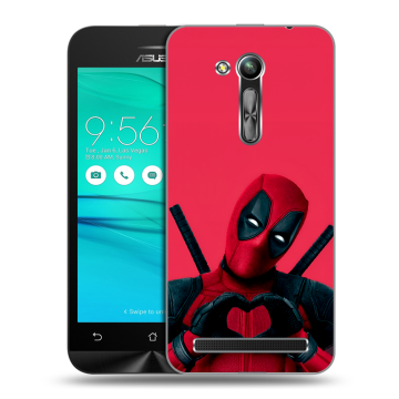 Силиконовый чехол на ASUS ZenFone Go 4.5 ZB452KG с принтом Дедпул Deadpool