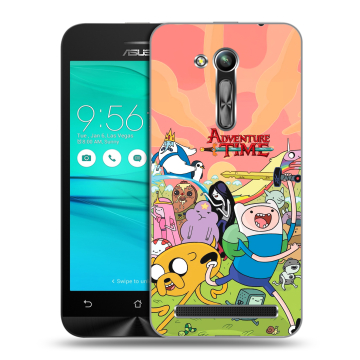 Силиконовый чехол на ASUS ZenFone Go 4.5 ZB452KG с принтом Adventure time Время приключений