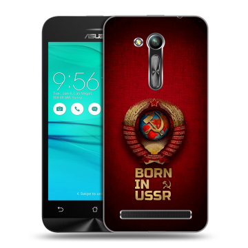 Силиконовый чехол на ASUS ZenFone Go 4.5 ZB452KG с принтом Флаг Герб СССР