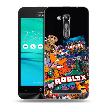 Силиконовый чехол на ASUS ZenFone Go 4.5 ZB452KG с принтом Roblox Роблокс