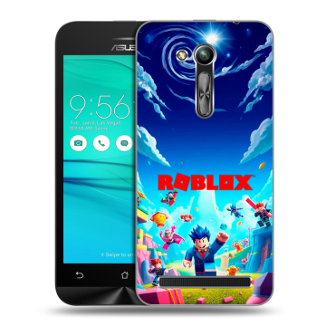 Силиконовый чехол на ASUS ZenFone Go 4.5 ZB452KG с принтом Roblox Роблокс