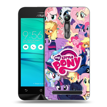 Силиконовый чехол на ASUS ZenFone Go 4.5 ZB452KG с принтом My little pony Дружба чудо