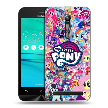 Силиконовый чехол на ASUS ZenFone Go 4.5 ZB452KG с принтом My little pony Дружба чудо
