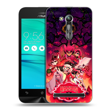 Силиконовый чехол на ASUS ZenFone Go 4.5 ZB452KG с принтом Hazbin Hotel Отель Хазбин