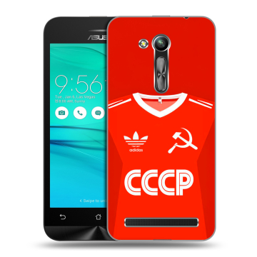 Силиконовый чехол на ASUS ZenFone Go 4.5 ZB452KG с принтом Флаг Герб СССР