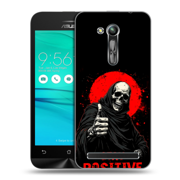 Силиконовый чехол на ASUS ZenFone Go 4.5 ZB452KG с принтом смешной скелет