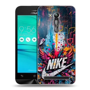 Силиконовый чехол на ASUS ZenFone Go 4.5 ZB452KG с принтом Nike Найк