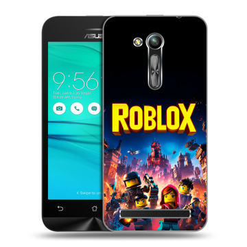 Силиконовый чехол на ASUS ZenFone Go 4.5 ZB452KG с принтом Roblox Роблокс