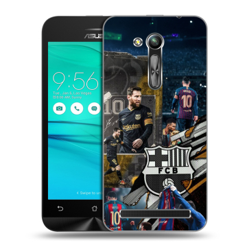Силиконовый чехол на ASUS ZenFone Go 4.5 ZB452KG с принтом Messi Barcelona