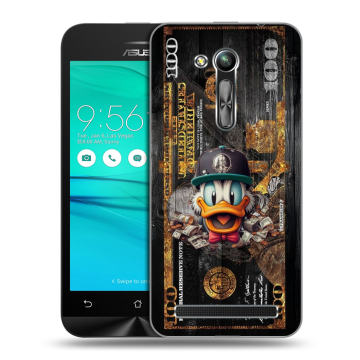 Силиконовый чехол на ASUS ZenFone Go 4.5 ZB452KG с принтом Дональд Дак Доллар