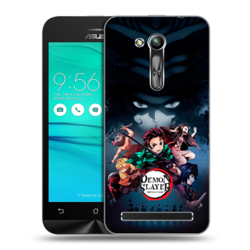 Силиконовый чехол на ASUS ZenFone Go 4.5 ZB452KG с принтом Demon Slayer Клинок рассекающий демонов