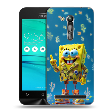 Силиконовый чехол на ASUS ZenFone Go 4.5 ZB452KG с принтом Спанч боб Спанчбоб