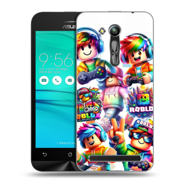 Силиконовый чехол на ASUS ZenFone Go 4.5 ZB452KG с принтом Roblox Роблокс