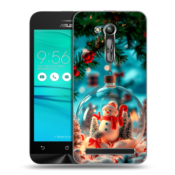 Силиконовый чехол на ASUS ZenFone Go 4.5 ZB452KG с принтом Новый год