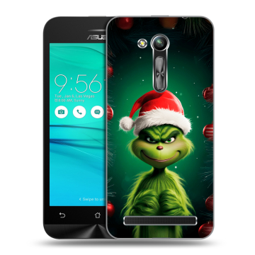 Силиконовый чехол на ASUS ZenFone Go 4.5 ZB452KG с принтом Гринч Новый год Рождество