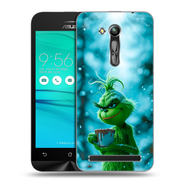 Силиконовый чехол на ASUS ZenFone Go 4.5 ZB452KG с принтом Новый год гринч