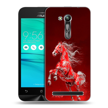 Силиконовый чехол на ASUS ZenFone Go 4.5 ZB452KG с принтом Новый год