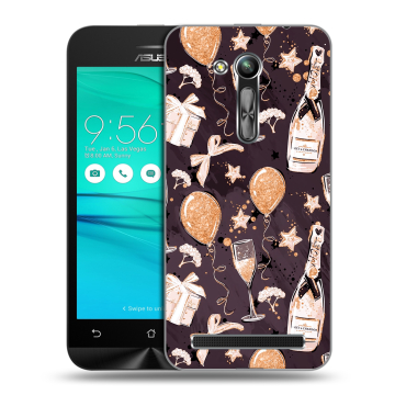 Силиконовый чехол на ASUS ZenFone Go 4.5 ZB452KG с принтом Новый год