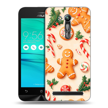 Силиконовый чехол на ASUS ZenFone Go 4.5 ZB452KG с принтом Новый год