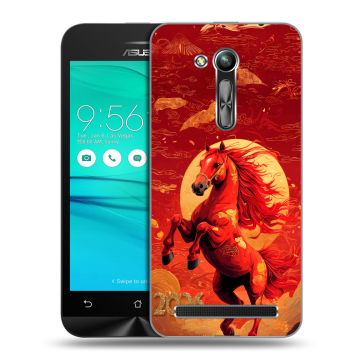 Силиконовый чехол на ASUS ZenFone Go 4.5 ZB452KG с принтом Новый год