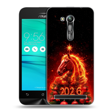 Силиконовый чехол на ASUS ZenFone Go 4.5 ZB452KG с принтом Новый год