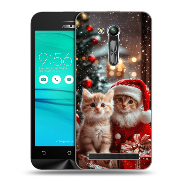 Силиконовый чехол на ASUS ZenFone Go 4.5 ZB452KG с принтом Новый год