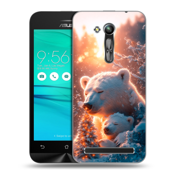 Силиконовый чехол на ASUS ZenFone Go 4.5 ZB452KG с принтом Новый год