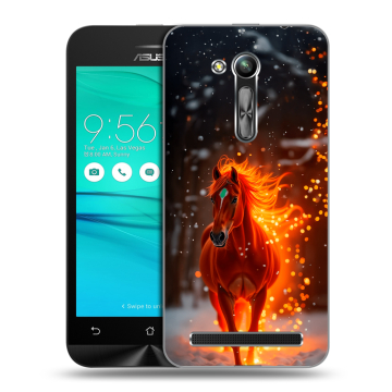 Силиконовый чехол на ASUS ZenFone Go 4.5 ZB452KG с принтом Новый год
