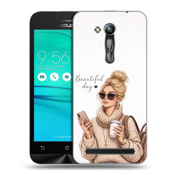 Силиконовый чехол на ASUS ZenFone Go 4.5 ZB452KG с принтом женский
