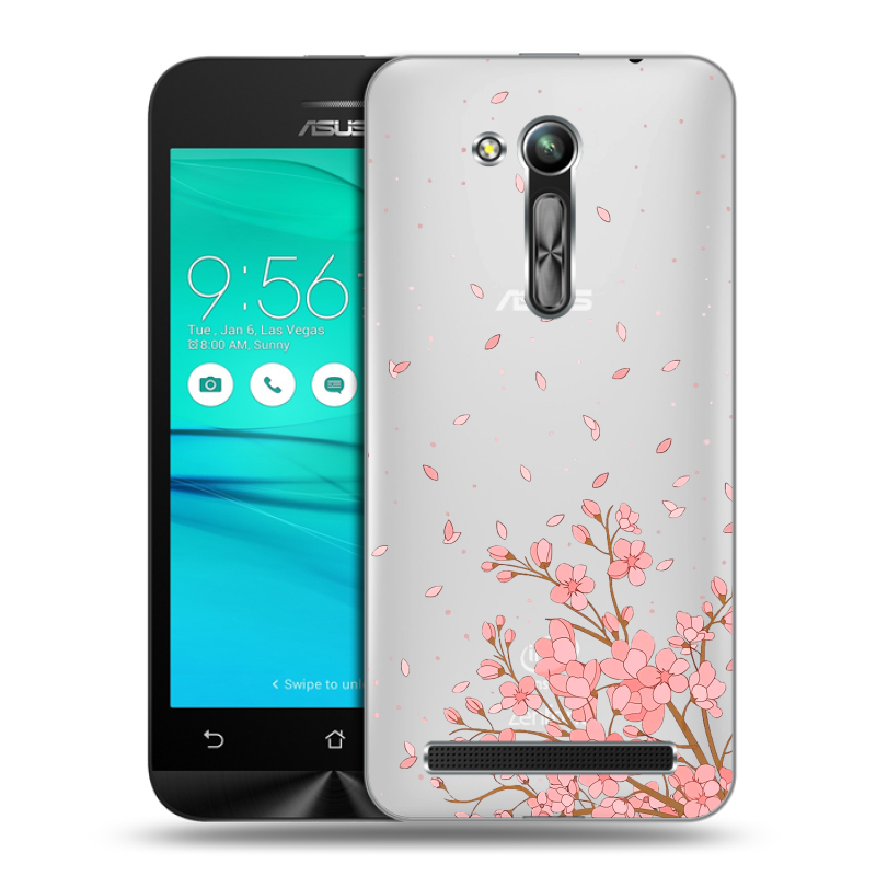 Пластиковый чехол на ASUS ZenFone Go 4.5 ZB452KG с принтом Ветка сакуры Пластиковый чехол на ASUS ZenFone Go 4.5 ZB452KG с принтом Ветка сакуры