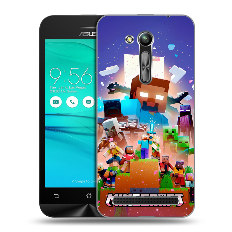 Пластиковый чехол на ASUS ZenFone Go 4.5 ZB452KG с принтом Майнкрафт Minecraft Пластиковый чехол на ASUS ZenFone Go 4.5 ZB452KG с принтом Майнкрафт Minecraft