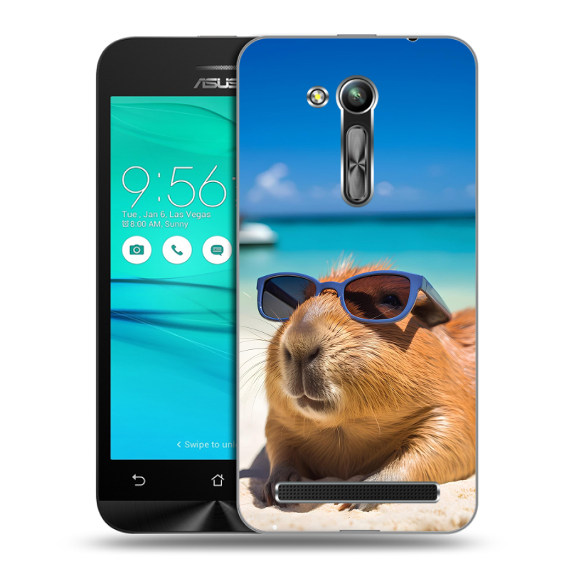 Силиконовый чехол на ASUS ZenFone Go 4.5 ZB452KG с принтом Капибара Силиконовый чехол на ASUS ZenFone Go 4.5 ZB452KG с принтом Капибара