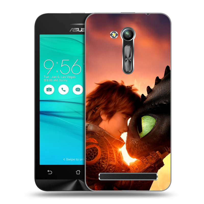 Силиконовый чехол на ASUS ZenFone Go 4.5 ZB452KG с принтом Как приручить дракона Силиконовый чехол на ASUS ZenFone Go 4.5 ZB452KG с принтом Как приручить дракона
