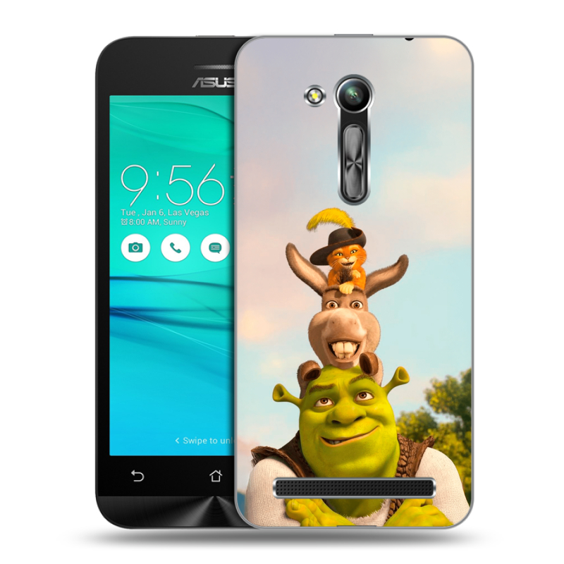 Силиконовый чехол на ASUS ZenFone Go 4.5 ZB452KG с принтом Шрек Shrek Силиконовый чехол на ASUS ZenFone Go 4.5 ZB452KG с принтом Шрек Shrek