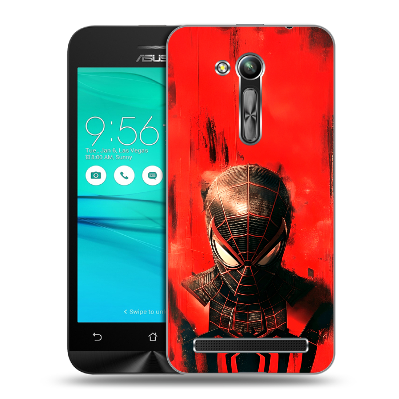 Пластиковый чехол на ASUS ZenFone Go 4.5 ZB452KG с принтом человек паук spiderman Пластиковый чехол на ASUS ZenFone Go 4.5 ZB452KG с принтом человек паук spiderman